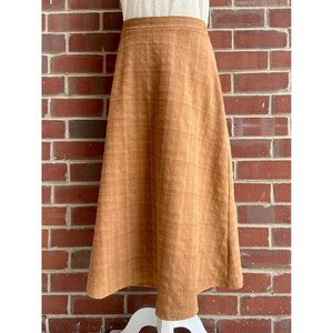 Vintage Brown Midi Skirt